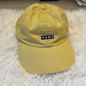Yellow adjustable gender neutral VANS hat